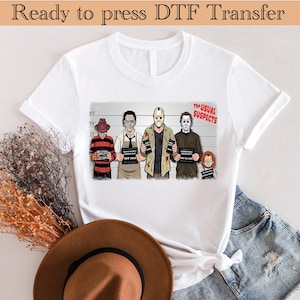 Horror Movie Character Dtf Transfer, Horror DTF, Spooky Dtf,Halloween Dtf, It Dtf, Scary Dtf Transfer,Ready to Press Horror Movie Characters