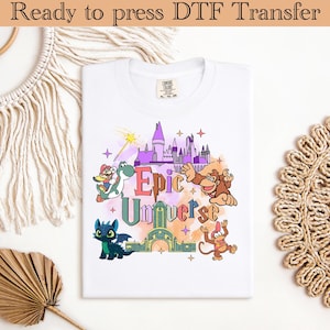Epic Universe Mario Dtf Print,Super Mario Dtf, Family Universe Park Trip Shirt Press,Disney,Epic Universe Dtf Press,How To Train Your Dradon