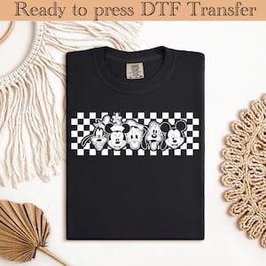 Ready to press DTF Transfer - Mickey and Friends DTF Transfer, Disney Friends Dtf Transfer, Disney Castle DTF,Magical Kingdom Heat Transfer,