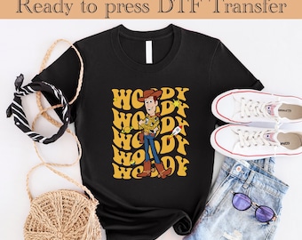 Ready to press DTF Transfer - Toy Story Woody DTF Transfers, Toy Story Dtf Transfer You got friend in me DTF Transfers, Woody retro Dtf