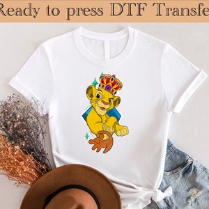 Ready to Press Lion King Simba DTF, Lion King Dtf, The Lion King Transfer ,Hakuna Matata DTF,Hakuna Matata Transfer , DTF Transfer