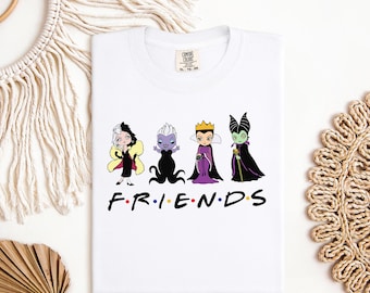 Transferencia de DTF de Amigos Malvados, DTF de Reina Malvada, DTF de Villanos, DTF de Amigos Malvados, Camiseta de Magic Kingdom, Camiseta de Viaje a Disneyland, DTF de Amigos, DTF de Disney