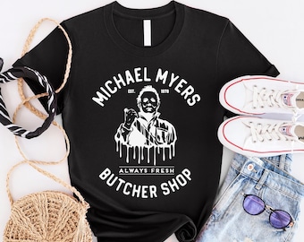 Michael Myers Butcher Shop Dtf Transfer,Halloween DTF Transfer,Michael Myers Dtf,Butcher shop Dtf Transfer,Horror Transfer Ready to Press