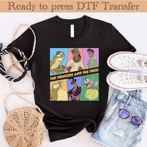 Ready to Press Princess and the Frog DTF Transfer ,Princess Tiana DTF, Princess Dtf, Tiana Dtf Transfer,Frog Dtf Transfer,Tiana and Frog Dtf