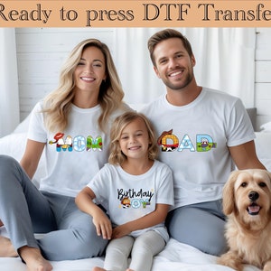 Ready to press DTF Transfer -Toy Story DTF - Birthday Boy Dtf,Dad And Mom Dtf,Birthday Boy Family, Vacay Mode, Birthday Gift,Family Birthday