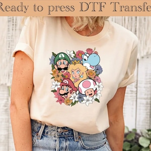 Ready to Press ,Super Mario DTF Transfer,Super Mario Friends  DTF ,Mario Party Ready To Press,Mario & Friends Party DTF,Spring Transfer