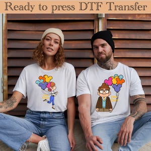 His Carl Her Ellie DTF Transfer,Carl And Ellie Dtf,Up Couple Dtf,Disney Couple Gift Dtf, Disney Honeymoon Transfer,His and Hers,Mr and Mrs