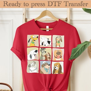 Disney Dogs DTF Transfer, Dog Lovers Dtf, Disneyland Shirt, Disney Shirt, Disney World Dtf, Dog Shirt, Cute Disney Dog DTF, Dug, Pluto, Nana