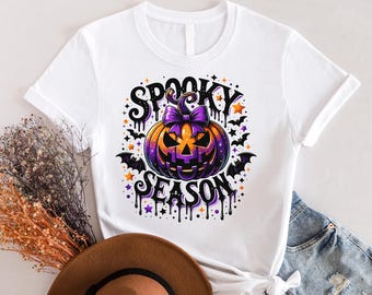 Spooky Season DTF Transfer,Ready to Press Retro Halloween Dtf, Pumpkin DTF, Halloween Dtf, Halloween Dtf, Witchy Bats Dtf, Spooky vibes DTF