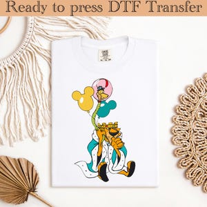 Disney Robin Hood Villains DTF Transfer, Prince John And Sir Hiss Mickey Balloon DTF,Disney Shirt, Birthday Gift, Disneyland Family Trip