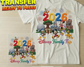 Family Trip 2026 Ready To Press DTF, Disney Family Trip DTF Transfer, Disneyland Vacay Mode DTF Print, Disneyworld Dtf, Family Squad Dtf