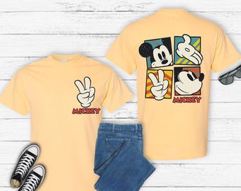 Ready to Press Disney Mickey Mouse Two-Sided DTF Transfer, Disney Funny Mickey DTF, Classic Mickey DTF Transfers, Mickey Mouse Characters