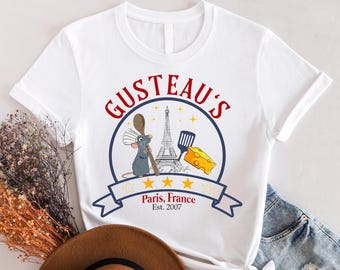 Disney Ratatouille Mouse Chef DTF Transfer,Gusteau's Ready To Press, Disneyworld Full Color DTF Print, Heat Press DTF, Cold Peel Dtf