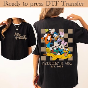 Disney Halloween DTF Transfer Prints, Dtf Transfers Bereit zum Pressen Disney Halloween, Disney Mickey Halloween-Bildtransfer, Halloween DTF
