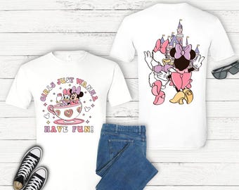 Disney Minnie Daisy Summer DTF Transfer, Girls Just Wanna Have Sun, Disney Besties Dtf, Disneyworld Shirt,Disney Shirt, Disney Summer DTF