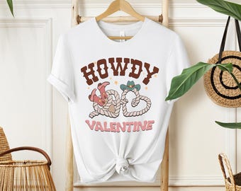 Howdy Valentine Coquette DTF Transfer, Valentines Cow print Dtf, Valentines Shirt, Cow DTF, Vday Shirt,Dtf, Coquette bow DTF Transfer