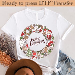 Merry Christmas DTF Transfer, Ready to Press Family Christmas Dtf Transfer,Christmas Squad Dtf, Christmas Shirt,Christmas Santa Dtf Transfer