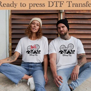 Disney Trip DTF Transfer Sheet - Disney Dtf Transfer - Cartoon Castle Heat Press - Colorful Fireworks Design - T-Shirt Iron On Graphic