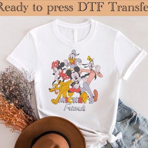 Mickey and Friends DTF Transfer, Disney Ready To Press, Family Vacation DTF Transfer, Disney Friends DTF, Magical Kingdom Heat Transfer