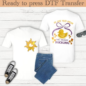 Snuggly Duckling DTF Transfer, Vintage Dtf, Front & Back Snuggly Duckling, Brewing Tangled Dtf , Inspired Dtf Transfer, Tangled Movie Gift