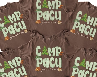 Custom Nurse Summer Camp Shirt,Personalized Name Nursing Camping Tshirt,Matching Group Tee,Trendy RN NP Healthcare Summer Girls Trip Outfit