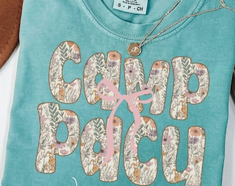 Custom Nurse Summer Camp Shirt,Personalized Name Nursing Camping Tshirt,Matching Group Tee,Trendy RN NP Healthcare Summer Girls Trip Outfit