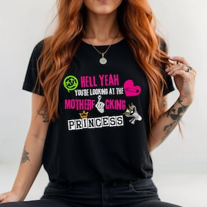 Punk Rock Princess Shirt,Pop Concert Festival Tshirt,Badass Elder Emo Mom Gift,Preppy Stuff,Grunge Tee for Concert,Y2k Alternative Clothing