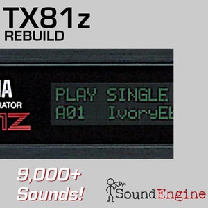 20,000+ Yamaha TX81z Sounds Patches Programs - Instant Download - The Most TX81z, DX11, DX21, DX100, DX27  Sounds