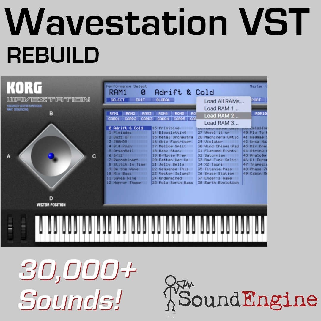 30,000 Wavestation VST Vsti Synth Sound Patch Program Library the Most Wavestation VST