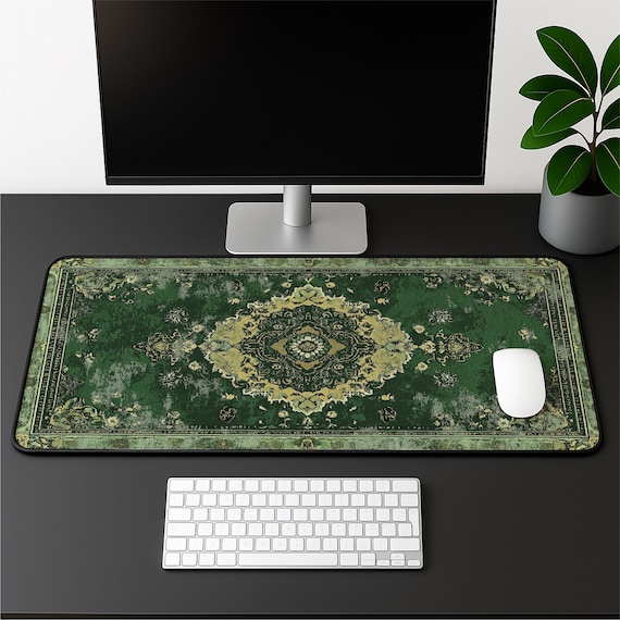 QRFASFZO Tappetino per mouse da gioco,80x30 cm,tappetino scrivania grande dimensioni con base in gomma antiscivolo, foresta autunnale in Transilvania-Romania