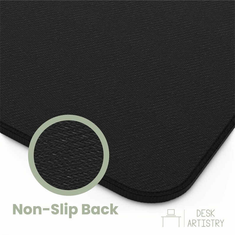 Emerald Green Rug Desk Mat: Persian Floral Mouse Pad image 9