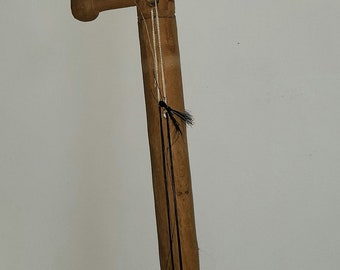 Old wooden rabab musical instrument