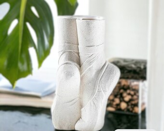 Handmade Ballet Dancer Vase | Unique Ceramic Dance Home Decor | Indoor Plant Pot | Eclectic Housewarming Gift | Fresh & Dried Flower Vase