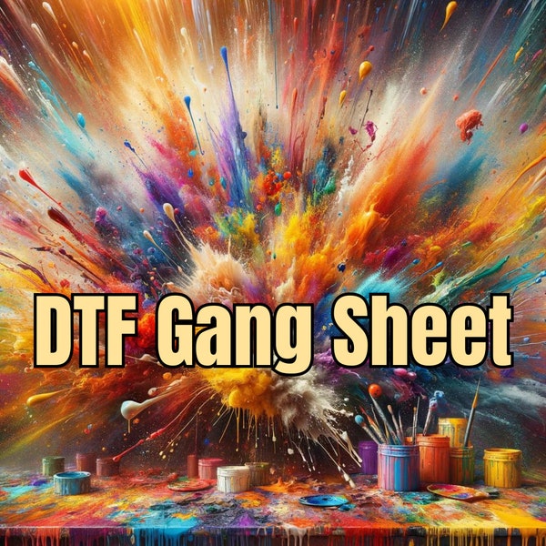 DTF Gang Sheet, Custom DTF Transfers, Wholesale Gang, Bulk DTF Sheets, Ready To Press, Direct to Film Transfer, Dtf Sublimation