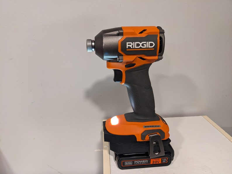 Black and Decker/Porter Cable 20v Battery to Ridgid 18v Tool Adapter (Made in the USA 3D Printed) image 1