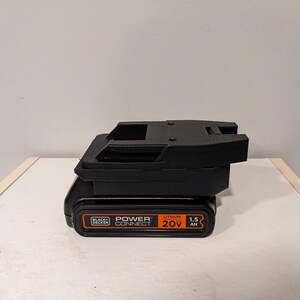 Black and Decker/Porter Cable 20v Battery to Ridgid 18v Tool Adapter (Made in the USA 3D Printed) image 2