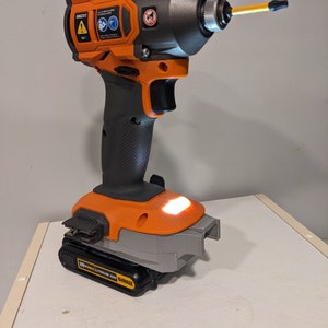 DeWalt 20v to Ridgid 18v Battery Adapter (Made in the USA 3D Printed) image 2