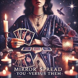 Gespiegeld tarotlezen: jij versus zij relatie-inzicht | Liefdesverbinding, tweelingvlam, gevoelens en energie check-in