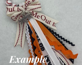 Custom Sports Mom Ribbon Tassel Charm, Bogg Bag Accessory