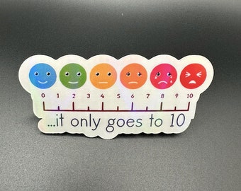 It Only Goes to 10 Nurse Sticker