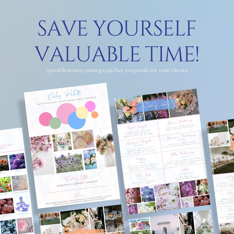 Editable Florist Proposal Template Wedding Client Template Design Editable Florist Proposal Template Wedding Client Template Design