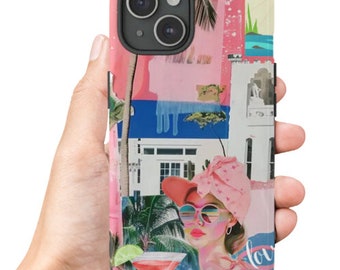 Coastal Coquette Collage Phone Case, Preppy and Cute Aesthetic, iPhone 15 14 13 12 11 Pro Max 8 Plus X, Samsung Galaxy S23 S22 S20 Ultra