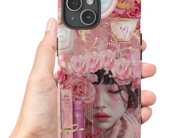 Coquette Aesthetic Collage Phone Case, iPhone Case, iPhone 15 Pro Max, 15 Pro, 15, 15 plus, 14, 14 Pro, 14 Plus, 14 Pro Max, 13