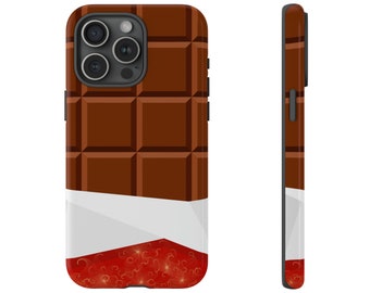 CHOCOLATE BAR Phone Case,  Cute Aesthetic, iPhone 15 14 13 12 11 Pro Max 8 Plus X, Samsung Galaxy S23 S22 S20 Ultra