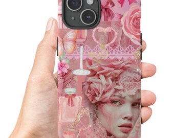 Coquette Aesthetic, Collage Phone Case, Coquette iPhone Case, iPhone 15 Pro Max, 15 Pro, 15, 15 plus, 14, 14 Pro, 14 Plus, 14 Pro Max, 13