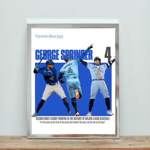 George Springer Blue Jays Poster | MLB Home Run Art (Digital Download)