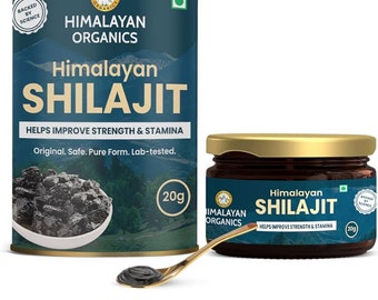 HIMALAYAN Shilajit  2X  NEW ,Organic Extremely Potent 66 SERVINGS- 20GM