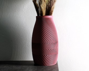 3D Gedruckte Vase: Moderne, dekorative Vase für Trockenblumen
