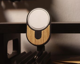NODO MagSafe Desk Clamp: Eco-Friendly 3D Printed Phone Holder with Wood Accent