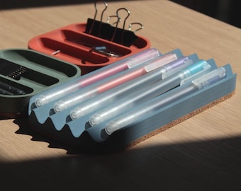 Bunt 3D Gedruckte Stiftablage: Modularer Magnet Schreibtisch Organizer